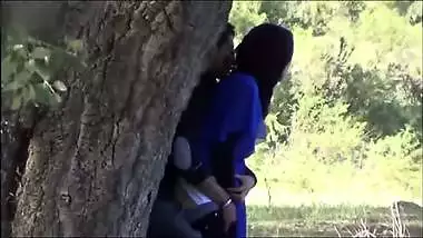 Paki slut wife fucked by her boss outdoor in the forest, Desi mms