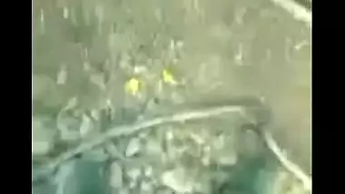 Outdoor hot sex video of college lovers enjoying anal fucking