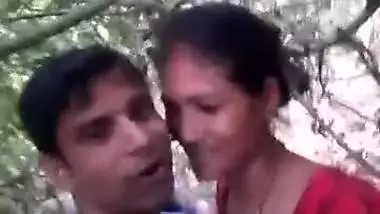 Desi Bhabhi in red sari takes Devar 's XXX boner in hand and jerks off