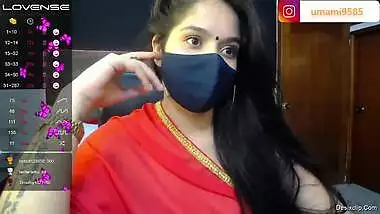 Newly married Indian girl on her honeymoon