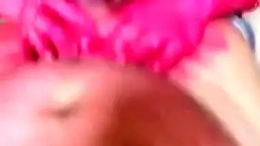 Holi color hot blowjob sex with Didi