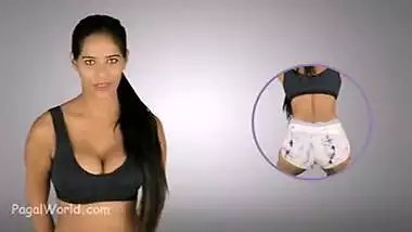 Poonam Pandey Teaching Yoga