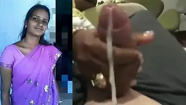 Desi wife handjob cumshot at end(new)
