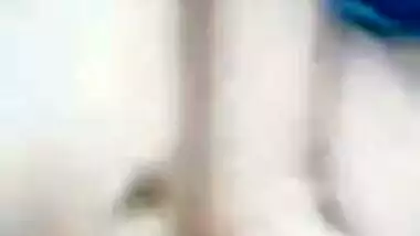 Seductive Desi MILF with immense natural tits XXX plays with pussy