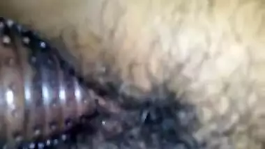 Desi wife pleased by husband with Special Spike Dotted condom