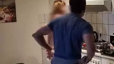 Before her husband arrives