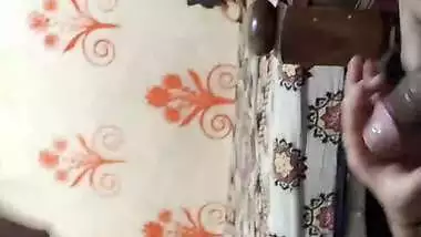Hot looking Indian girl giving blowjob to BF