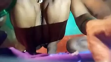 Booby girl sucking dick before riding it