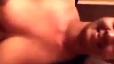 Desi wife tries hard to look XXX showing off her natural boobs