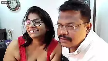 Horny husband wife on cam show
