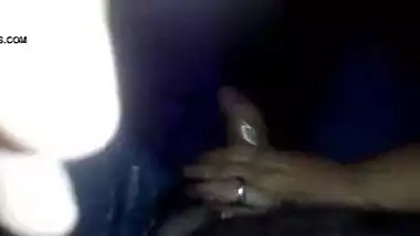 Desi wife adding pepper and lime before blowjob