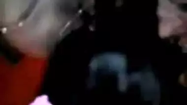Pretty wife giving blowjob to hubby