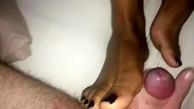 Midnight Indian Foot Worship With Cum Explosion
