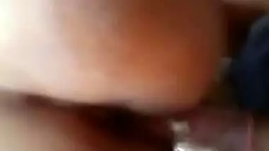 Indian guy fingering his wife then fucking on couch