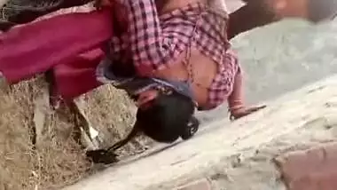 Desi Randi fucked doggy style outdoors