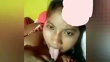 Indian babe is proud of XXX boobs so she exposes them and licks nipple
