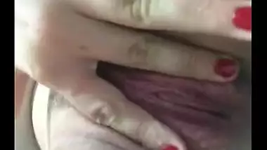 Cute teen shows off her boobs and pussy for her lover