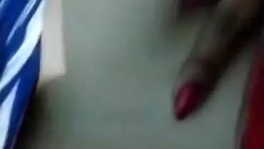 Soniya Bhabhi playing with her Boobs