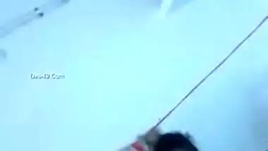 Man films video of Indian wife putting on clothes after taking a shower