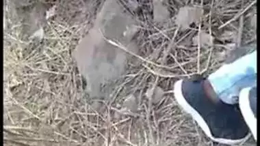 Desi mms clip of Indian village lovers caught fucking outdoor on ground