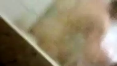 My neighbour aunty bathing