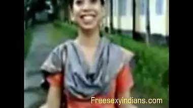 Outdoor romance of Bengali girl with lover