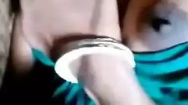Bengali Boudi showing her tits on video call