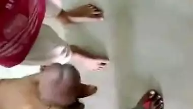 Handjob by hot neighbor