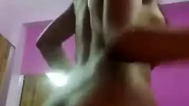 Desi teen ass show and pussy show selfie cam video