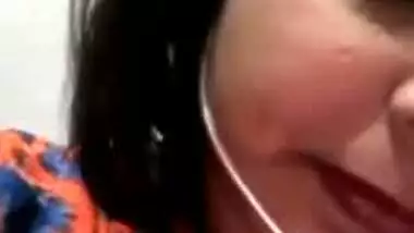 Horny lad jerks off looking at Indian mom's juicy wet pussy