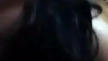Cute NRI chick sucking dick of her lover until he cums