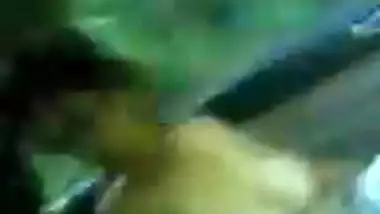 Indian girl in car with her lover