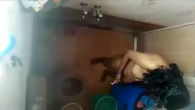 My friend spied on his desi aunty in the shower all XXX naked