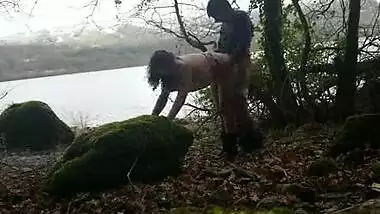 Shameless indian hottie has risky sex in public by the lake while strangers watch desi chudai POV Indian