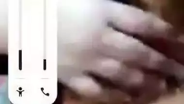 Pakistani girl video call showing her big boobs