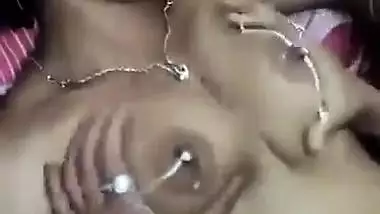 Bengali Married Girl Boob Pressed Milking