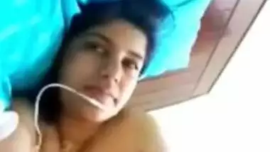 Extremely Cute GF Likes to Play with her Titties during Videocall with her BF